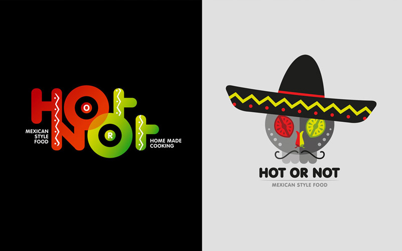 Hot or not − Logotype